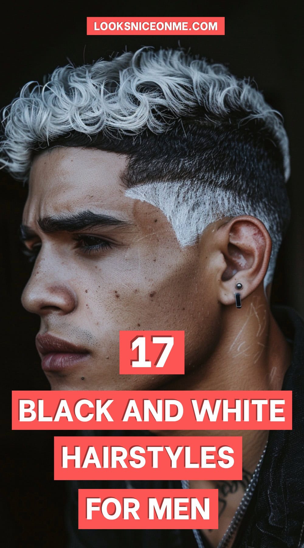 black and white hairstyles for men pinterest poster