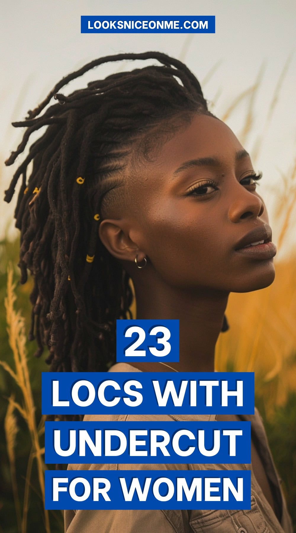 locs with undercut for women pinterest poster