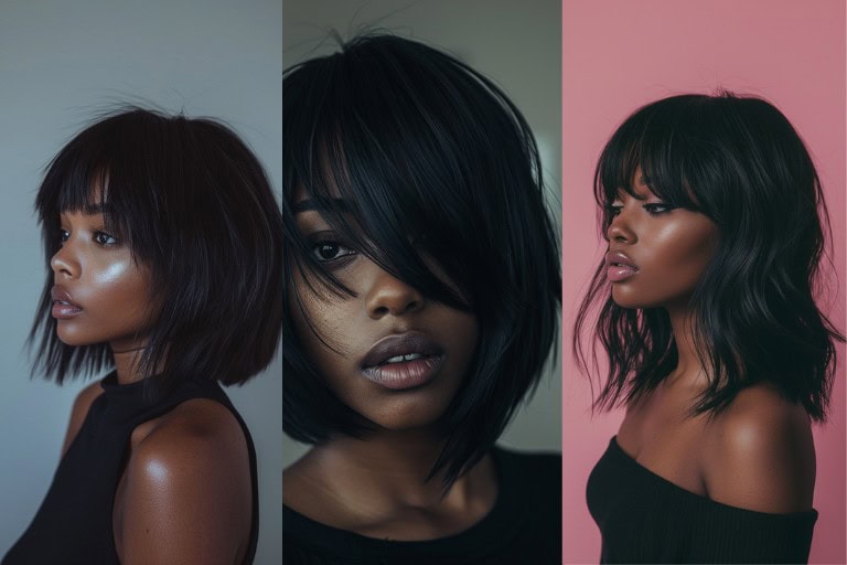 44 Bob with Bangs Hairstyles for Black Women: Modern and Stylish Options