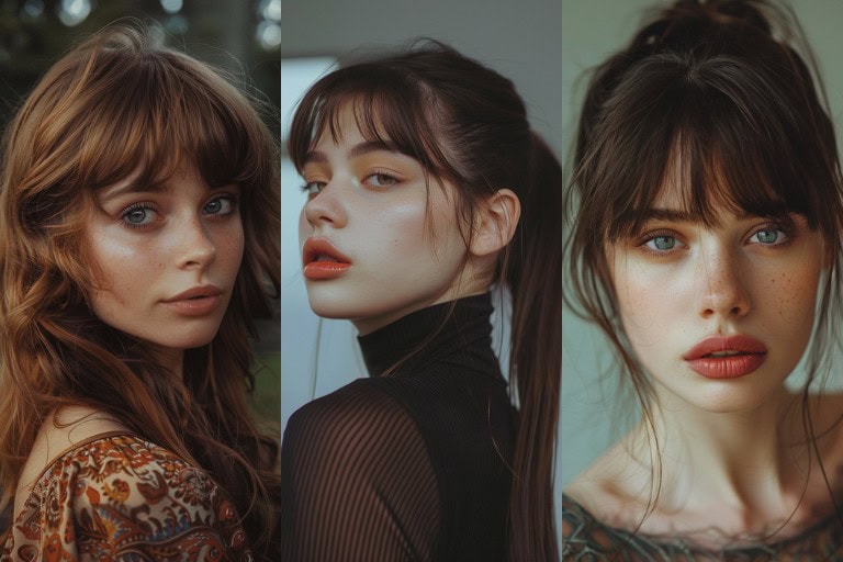 27 Bottleneck Bangs Long Hair Styles: Flattering Ideas for Every Face Shape