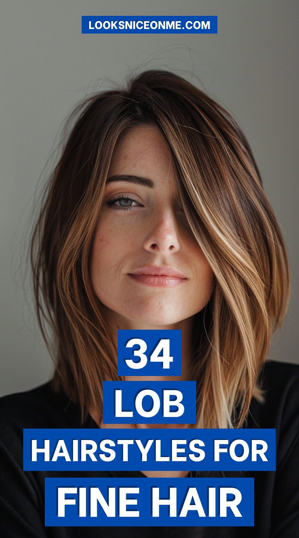 lob hairstyles for fine hair pinterest poster