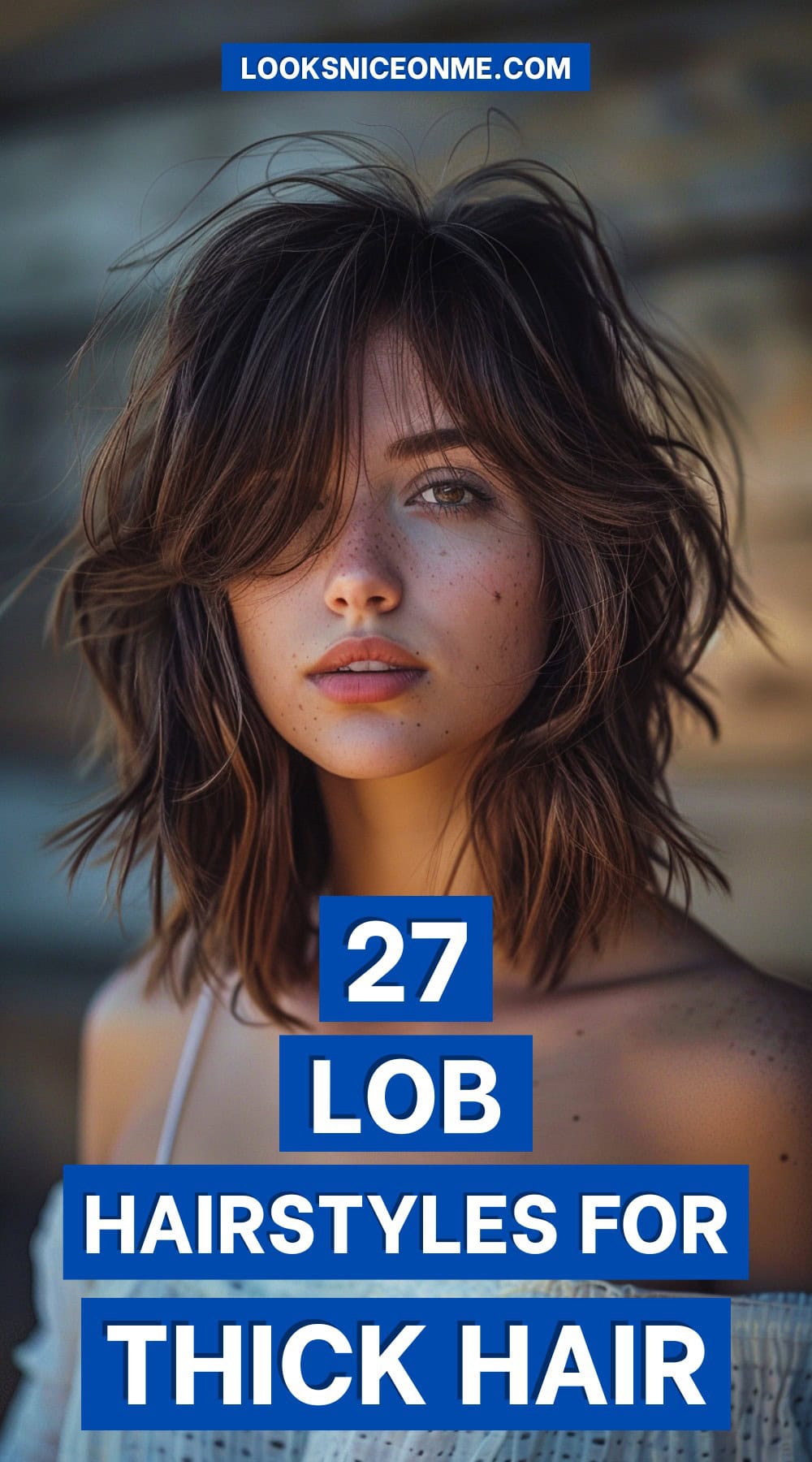 lob hairstyles for thick hair pinterest poster