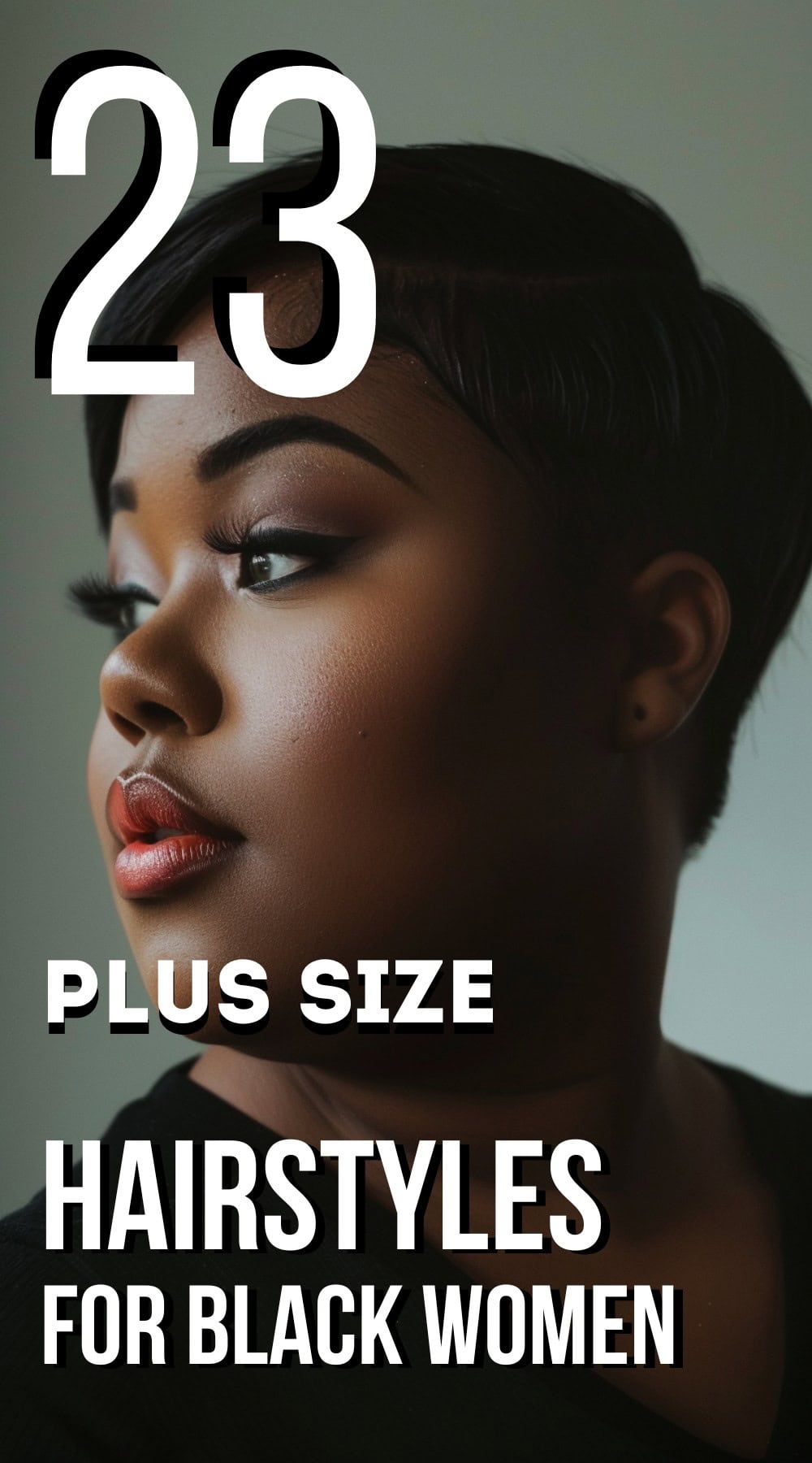 plus size hairstyles for black women pinterest poster