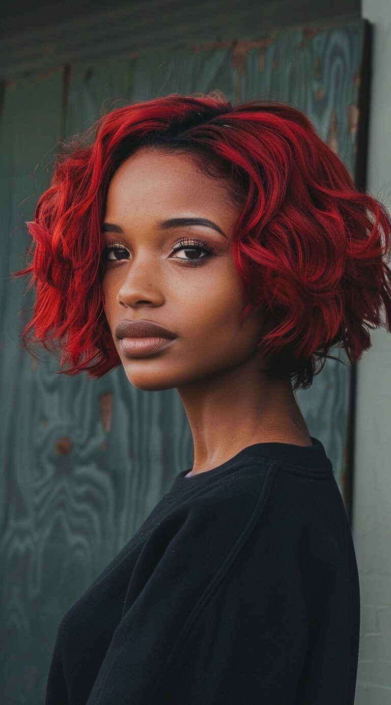 30+ Red Bob Hairstyles for Black Women: From Classy to Edgy | LooksNiceOnMe