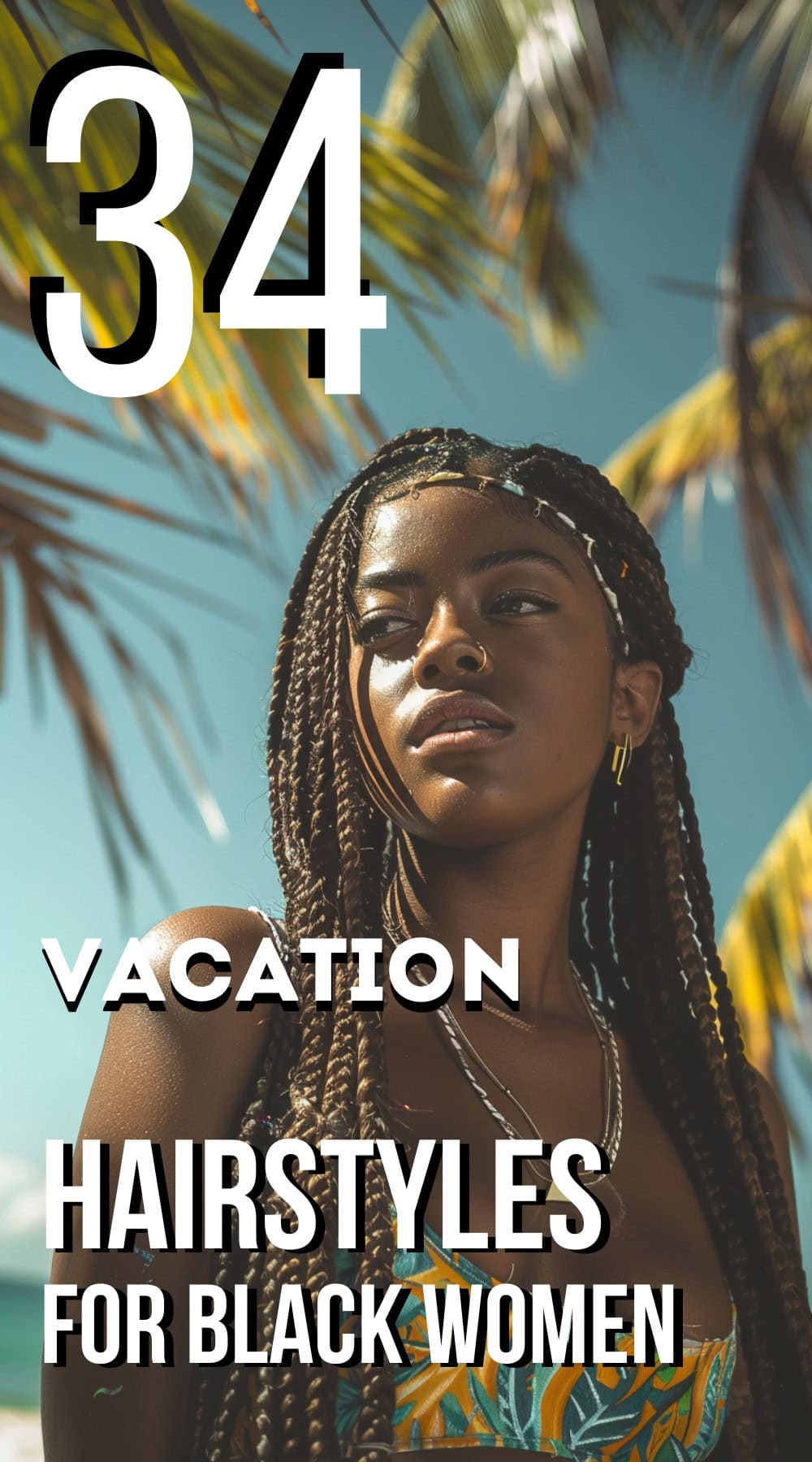 vacation hairstyles for black women pinterest poster