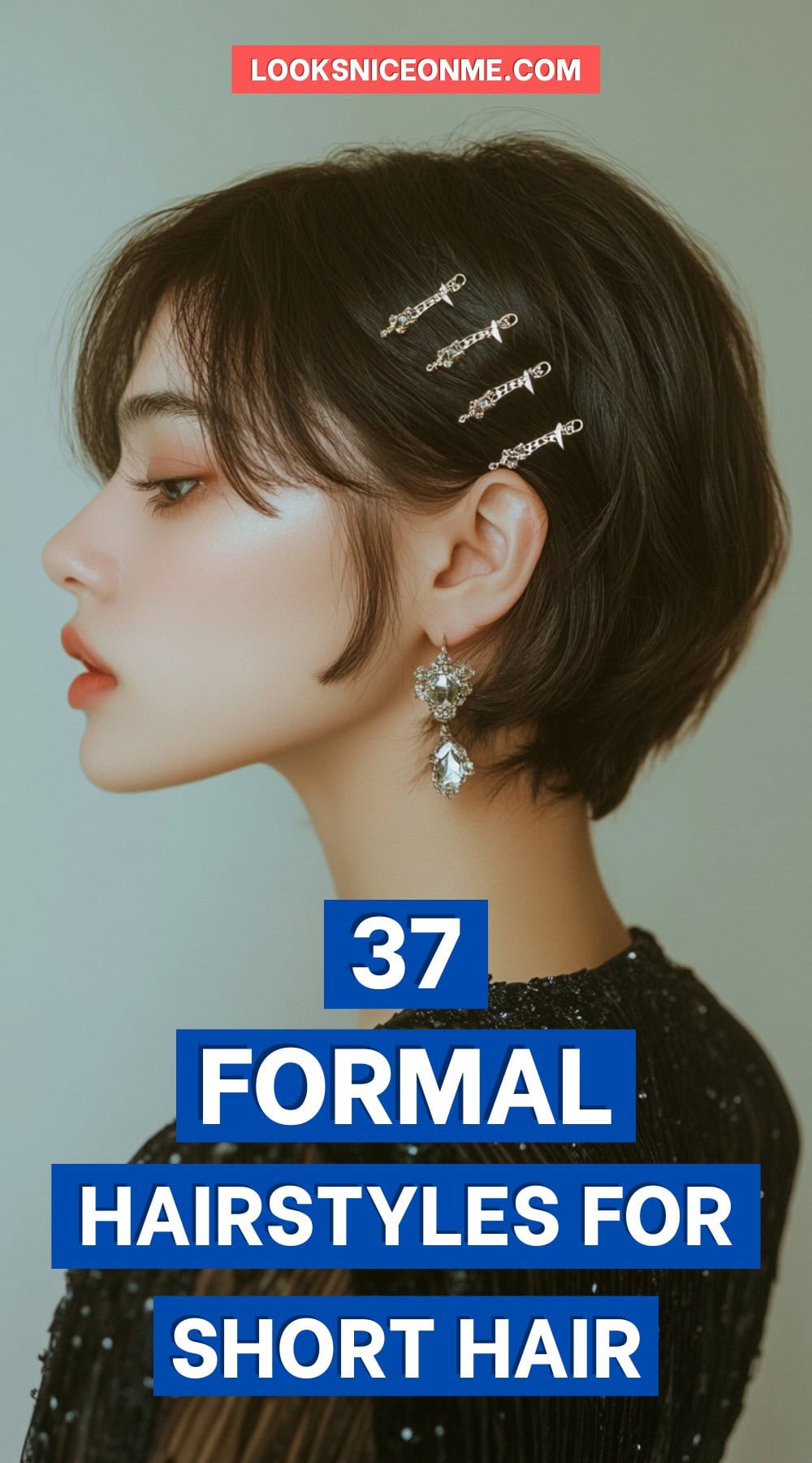 formal hairstyles for short hair pinterest poster