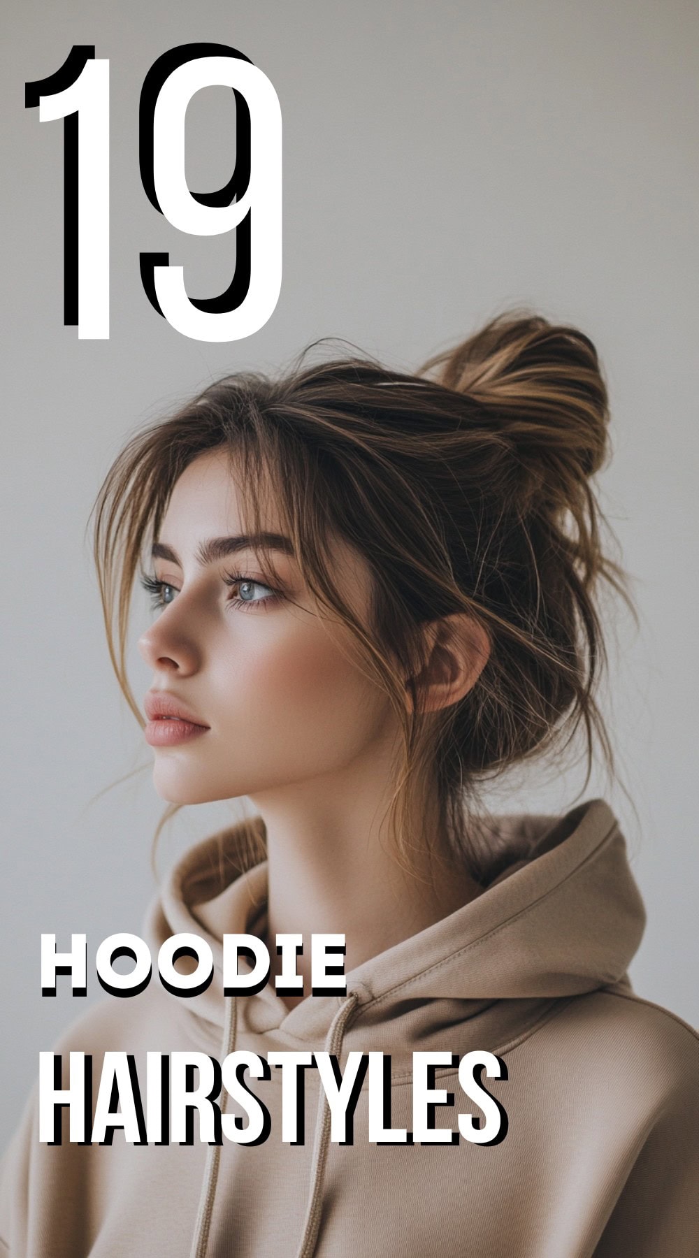 hoodie hairstyles pinterest poster