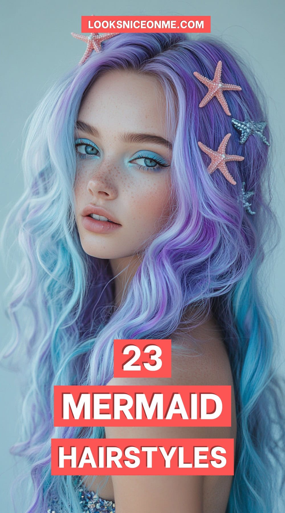 mermaid hairstyles pinterest poster