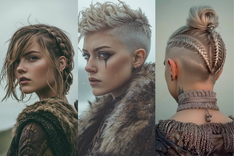 19 Viking Hairstyles for Women with Short Hair: Unleash Your Inner Warrior This Halloween