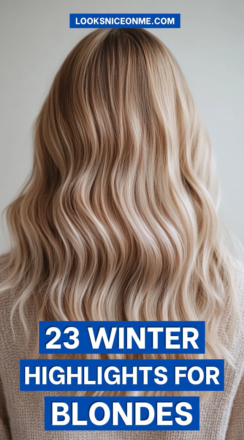 winter highlights for blondes pinterest poster