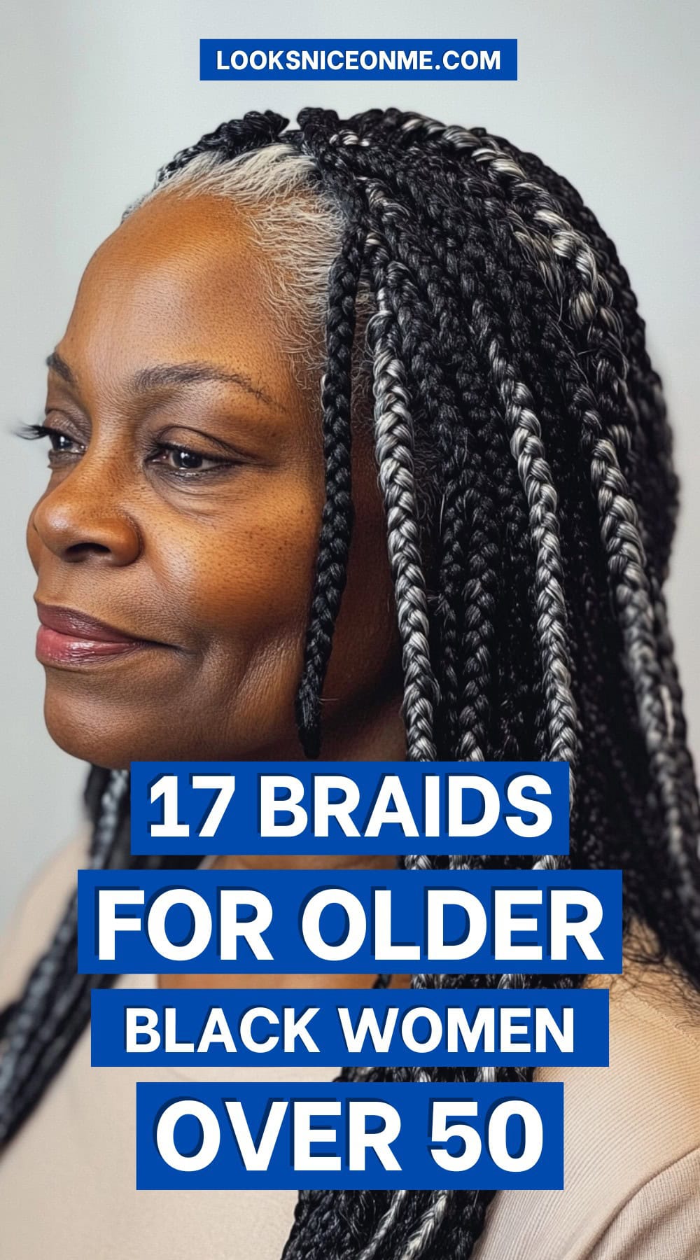 braids for older black women over 50 pinterest poster