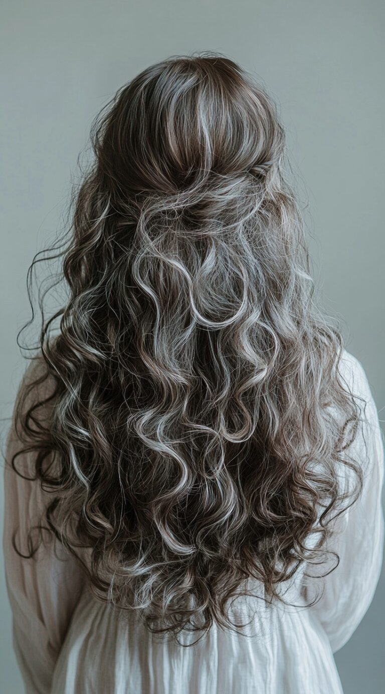 23 Chic Brown Hair with Silver Highlights Ideas: Fresh Hairstyles You ...