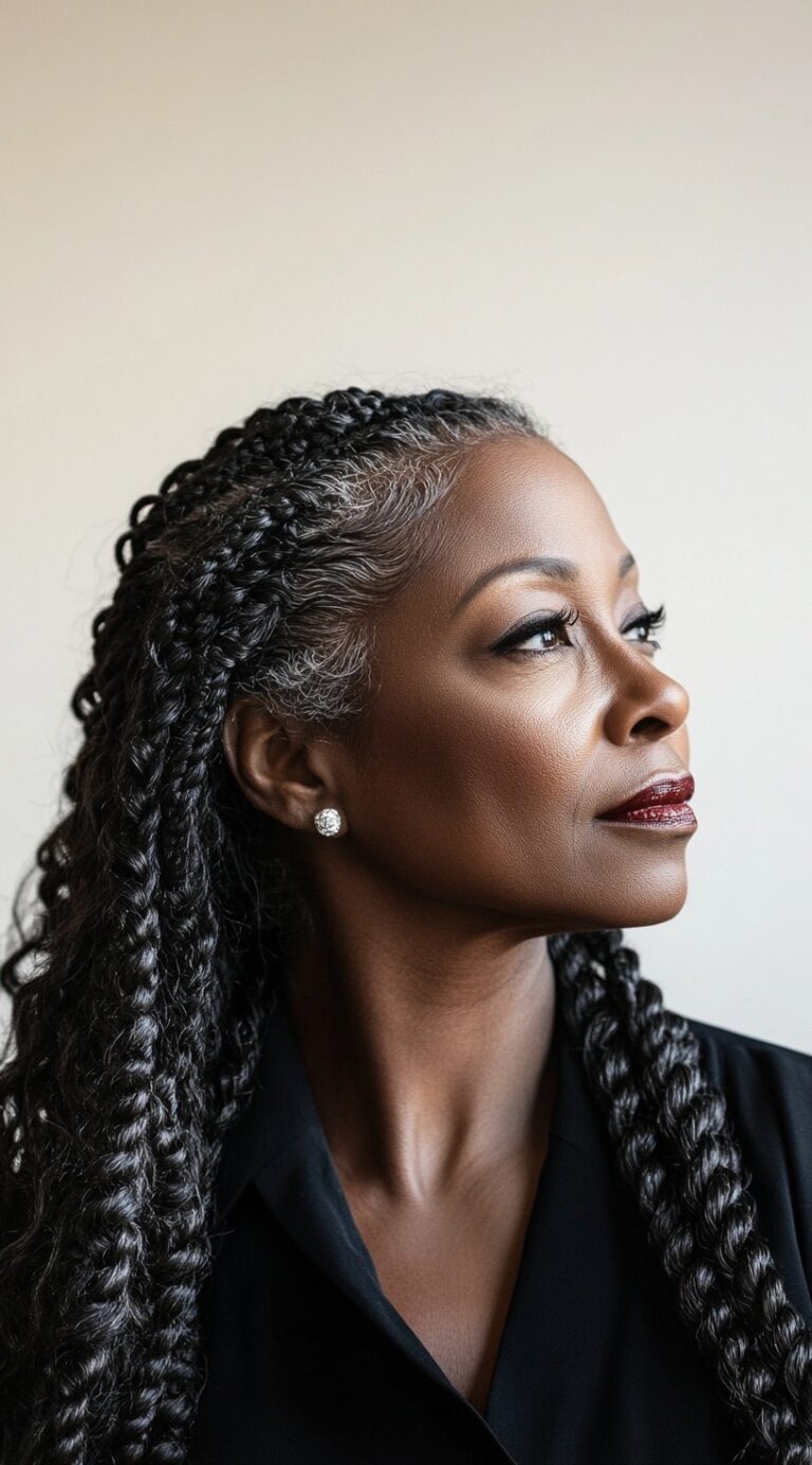 Interesting Braids For 70 Year Old Black Woman Photos