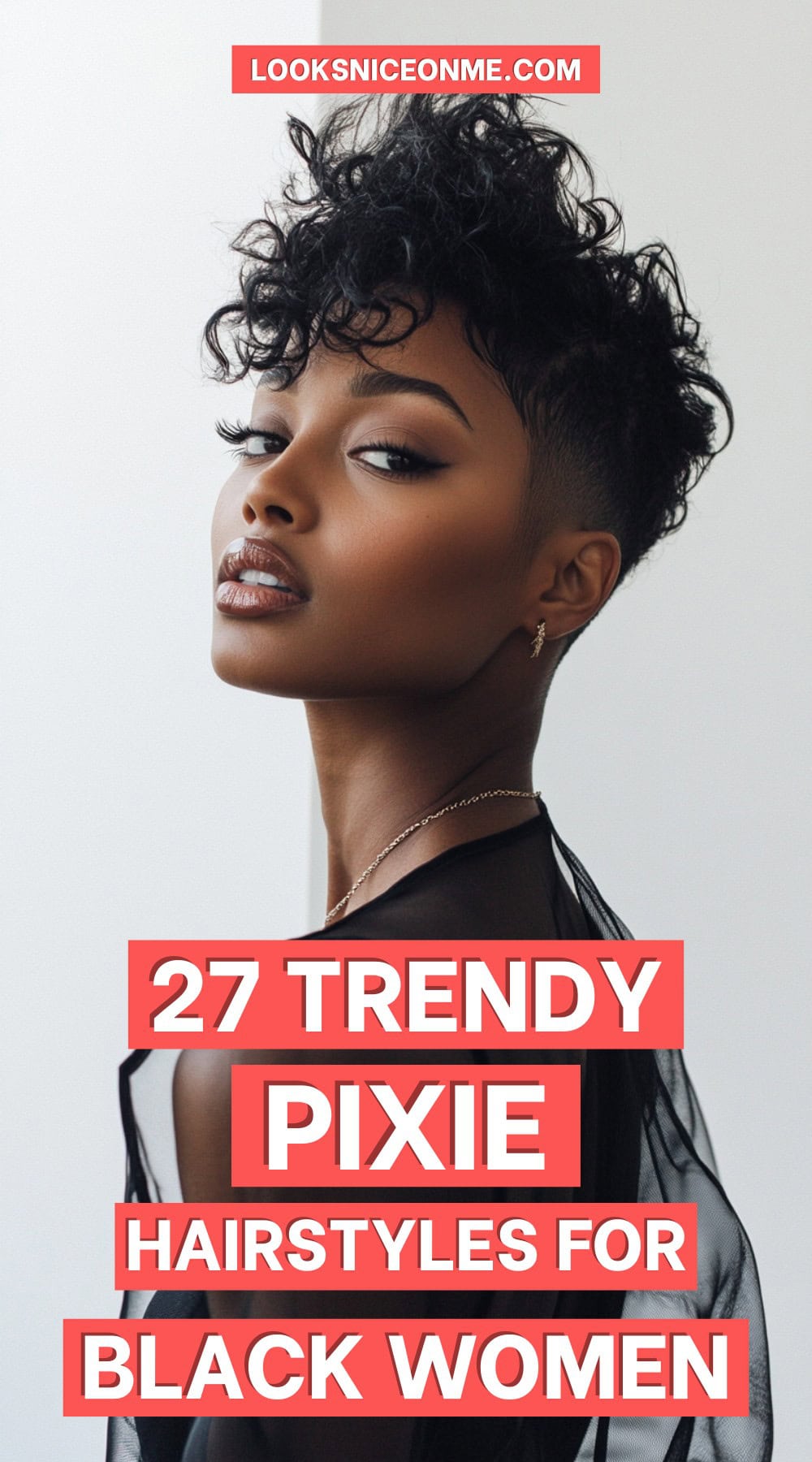 pixie hairstyles for black women pinterest poster