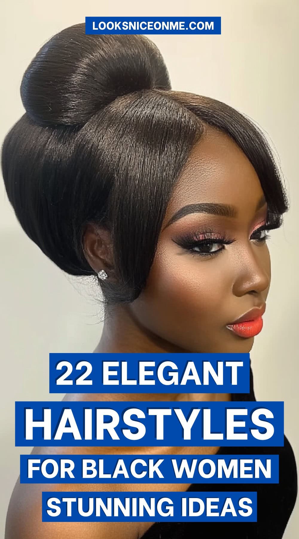 elegant hairstyles for black women pinterest poster