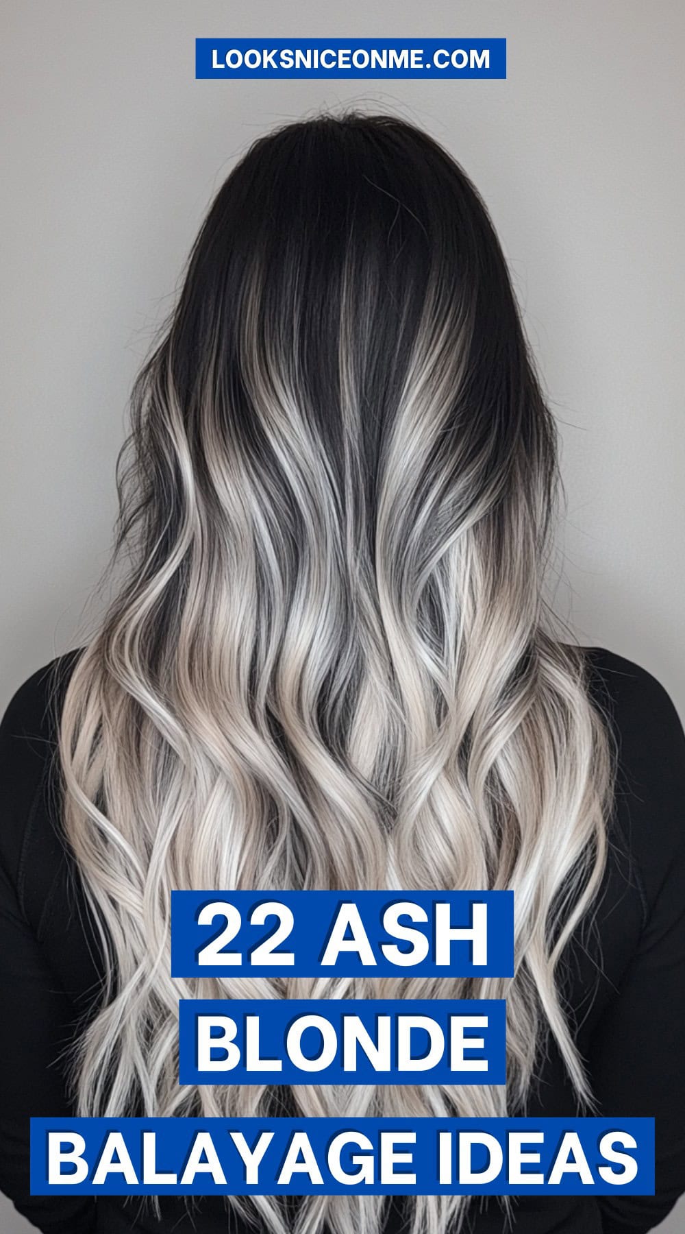 ash blonde balayage pinterest poster