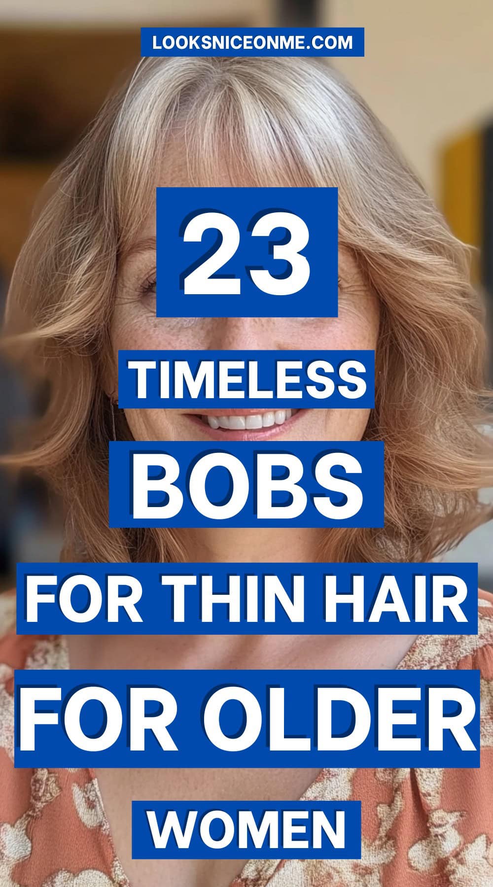 bobs for thin hair older women pinterest poster