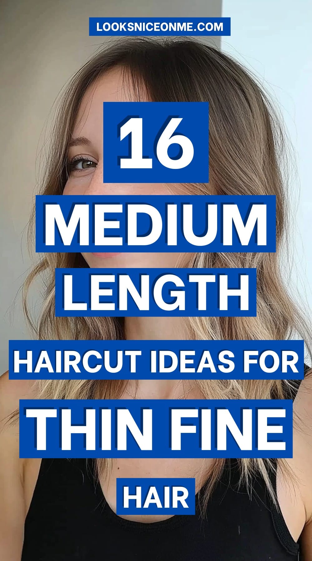 medium length haircut thin fine hair pinterest poster