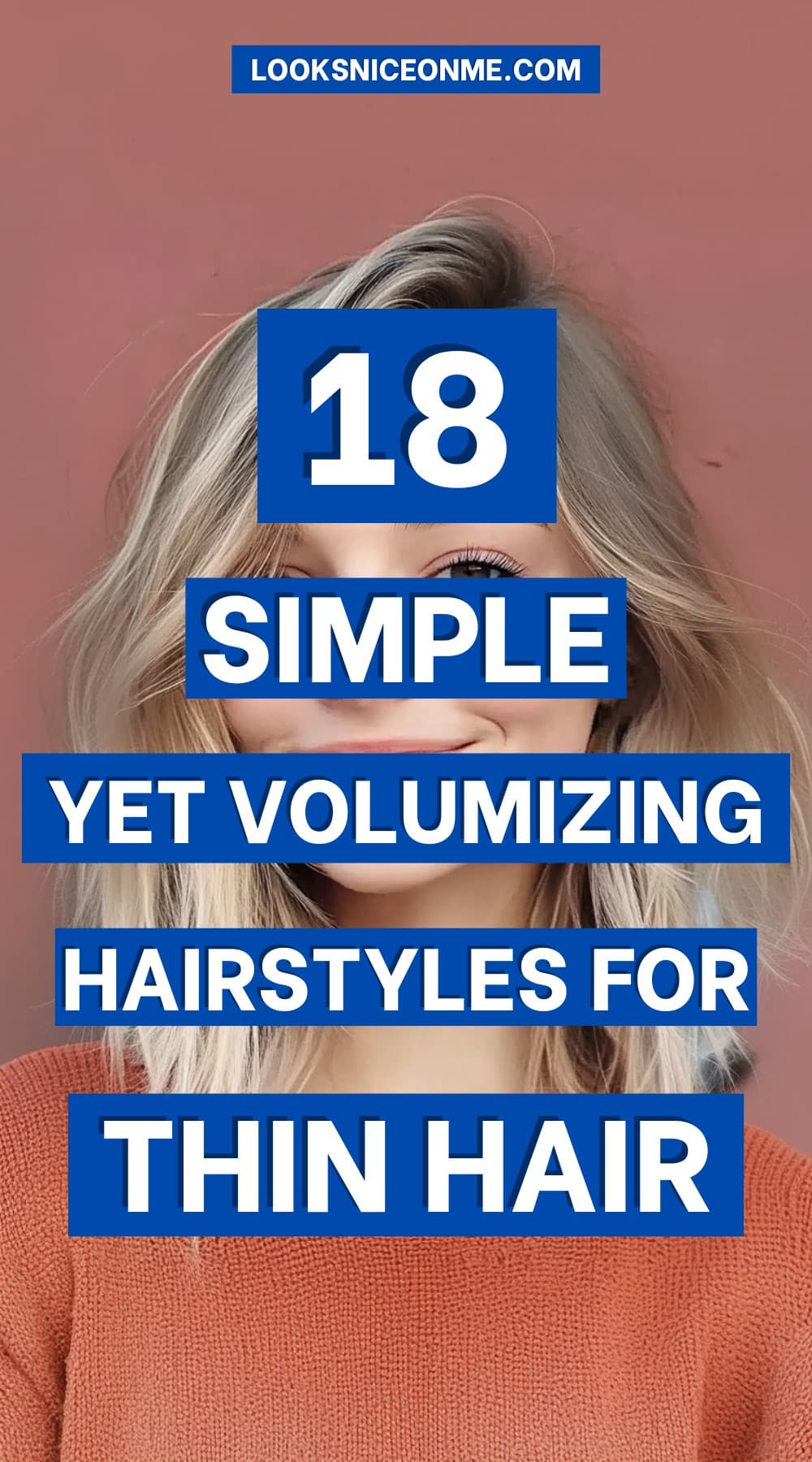 simple hairstyles for thin hair pinterest poster